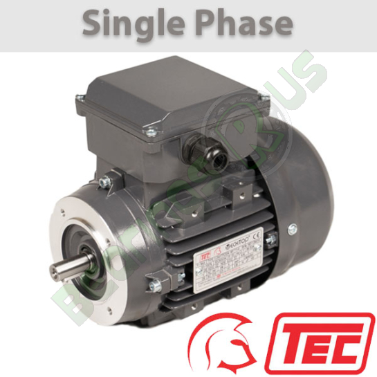 TEC ML Series Single Phase 110v 0.55kw 1420rpm (4Pole) 801-4 Frame B14 Face Flange Mounted Electric Motor