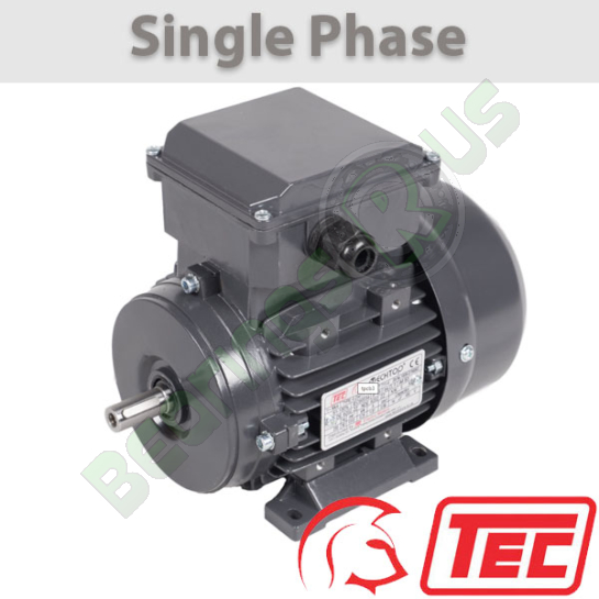 TEC ML Series Single Phase 110v 0.18kw 2820rpm (2Pole) 631-2 Frame B3 Foot Mounted Electric Motor