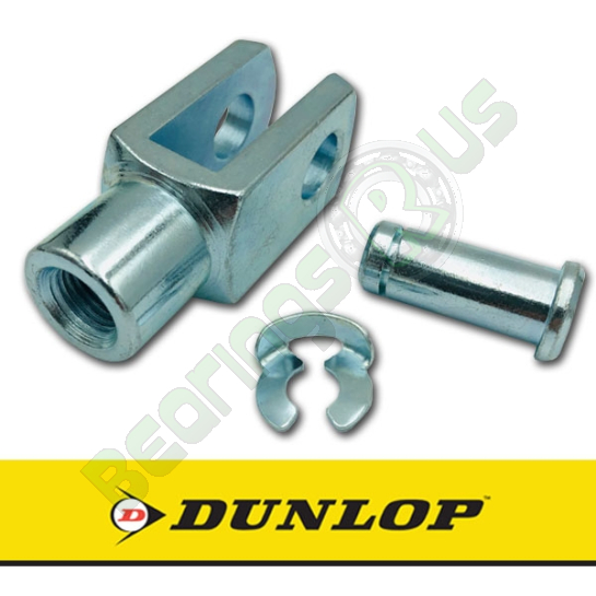 GM10Cx1.25 Dunlop Right Hand Thread Steel Clevis 10mm Bore M10x1.25 Thread Assembly