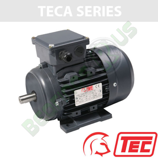TEC IE2 Rated 3 Phase 0.25kw 2710rpm (2Pole) D63 Frame B3 Foot Mounted Electric Motor