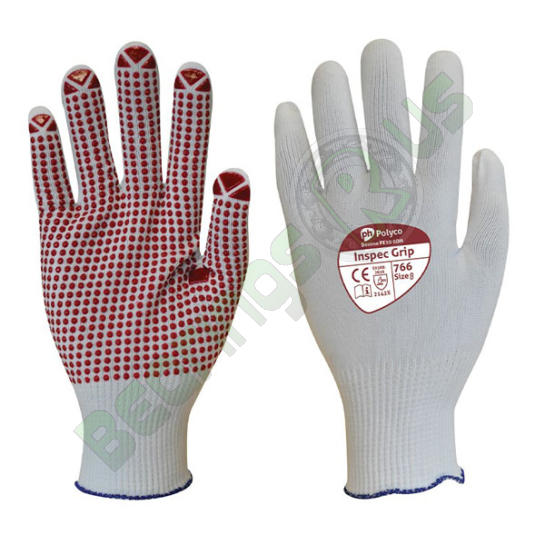 Polyco Inspec Seamless Inspection Gloves - Medium Size 8
