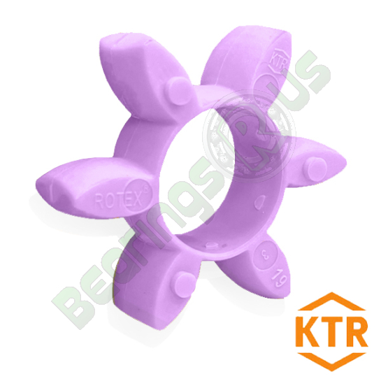 KTR Rotex19 PURPLE Polyurethane Spider Element - 98sh-A