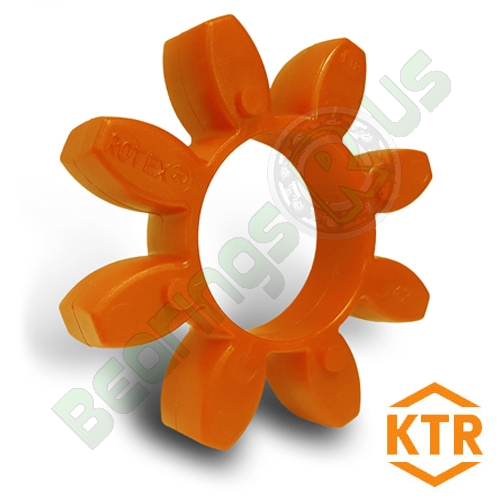 KTR Rotex24 Orange Polyurethane Spider Element - 92sh-A