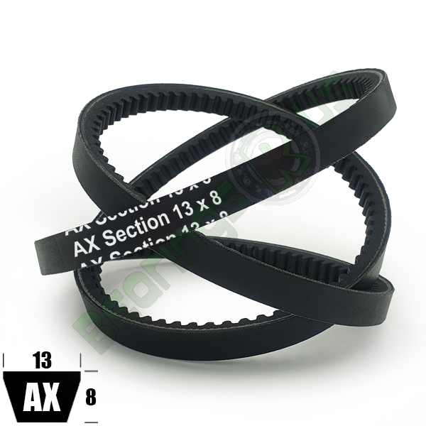 AX40 Premium Brand Cogged V Belt 13x8mm Inside Length 40 Inches
