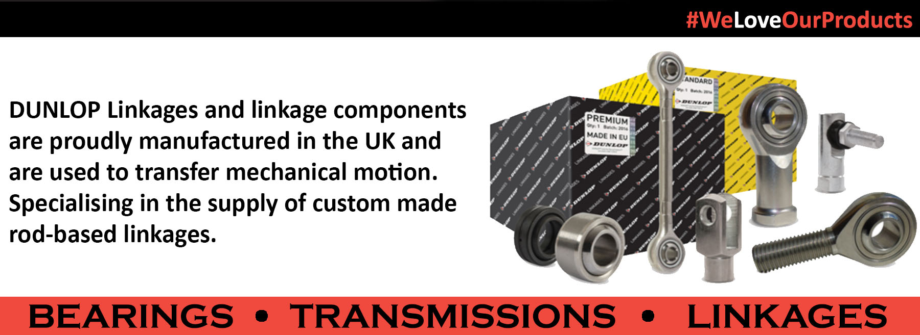 Dunlop Bearings, Transmission and Linkages